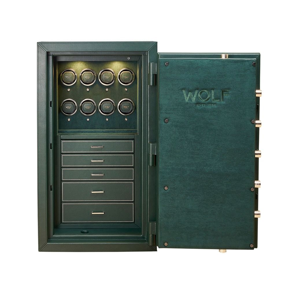 Athos 8 Piece Watch Winder and Jewelry Safe