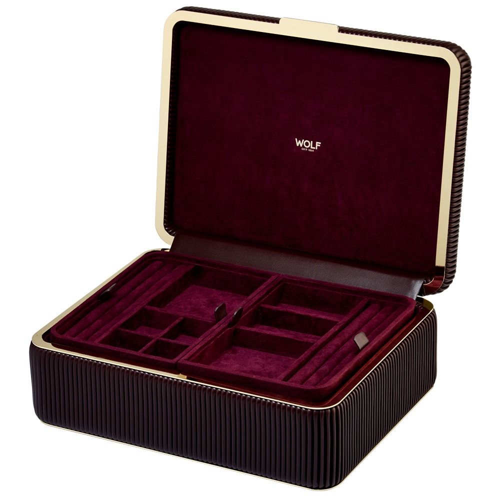 Bella Medium Jewellery Box – Bordeaux