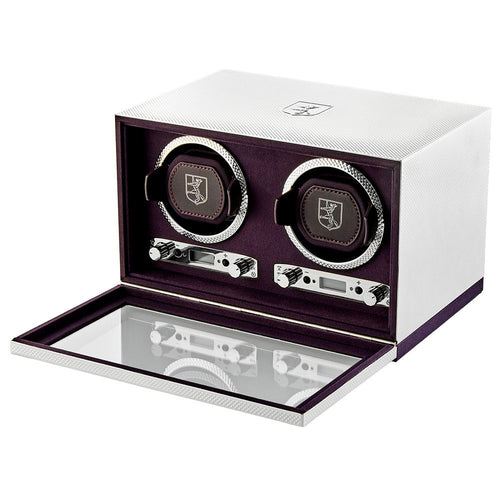 190 Anniversary Silver Double Programmable Watch Winder