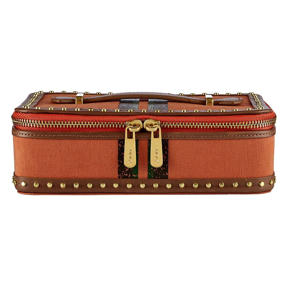 Ida Travel Zip Jewellery Case with handle