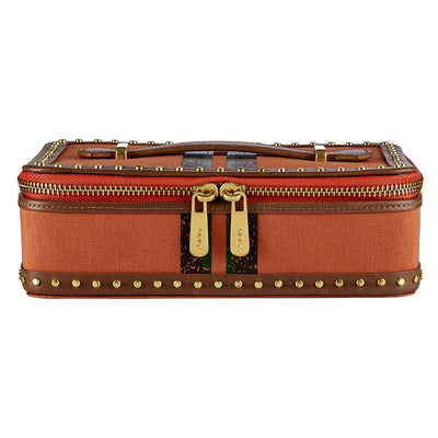 Ida Travel Zip Jewellery Case with handle