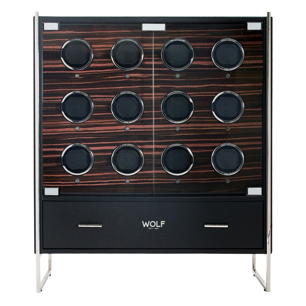 Roadster 12 Piece Watch Winder Cabinet