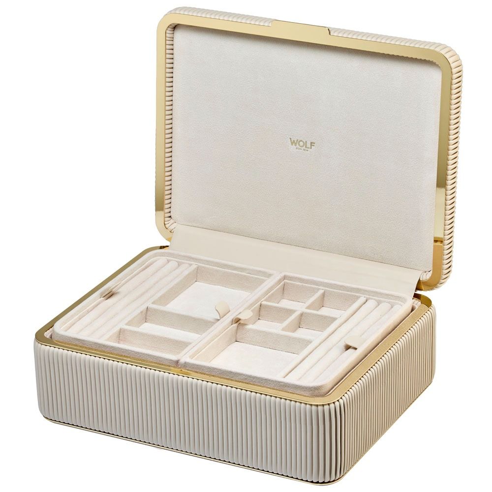 Bella Medium Jewellery Box – Bone