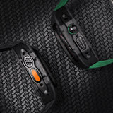Apple watch carbon fiber case 44/45mm - black case with white strap