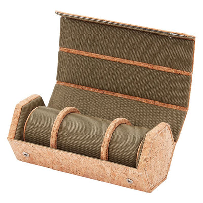 Cortiça Triple Hexagon Watch Roll with Capsule