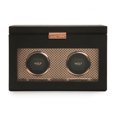Axis Double Watch Winder With Storage
