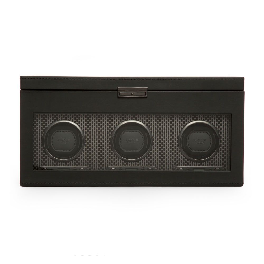 Axis Triple Watch Winder With Storage