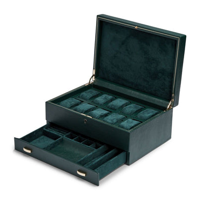 British Racing 10 Piece with Drawer Watch Box