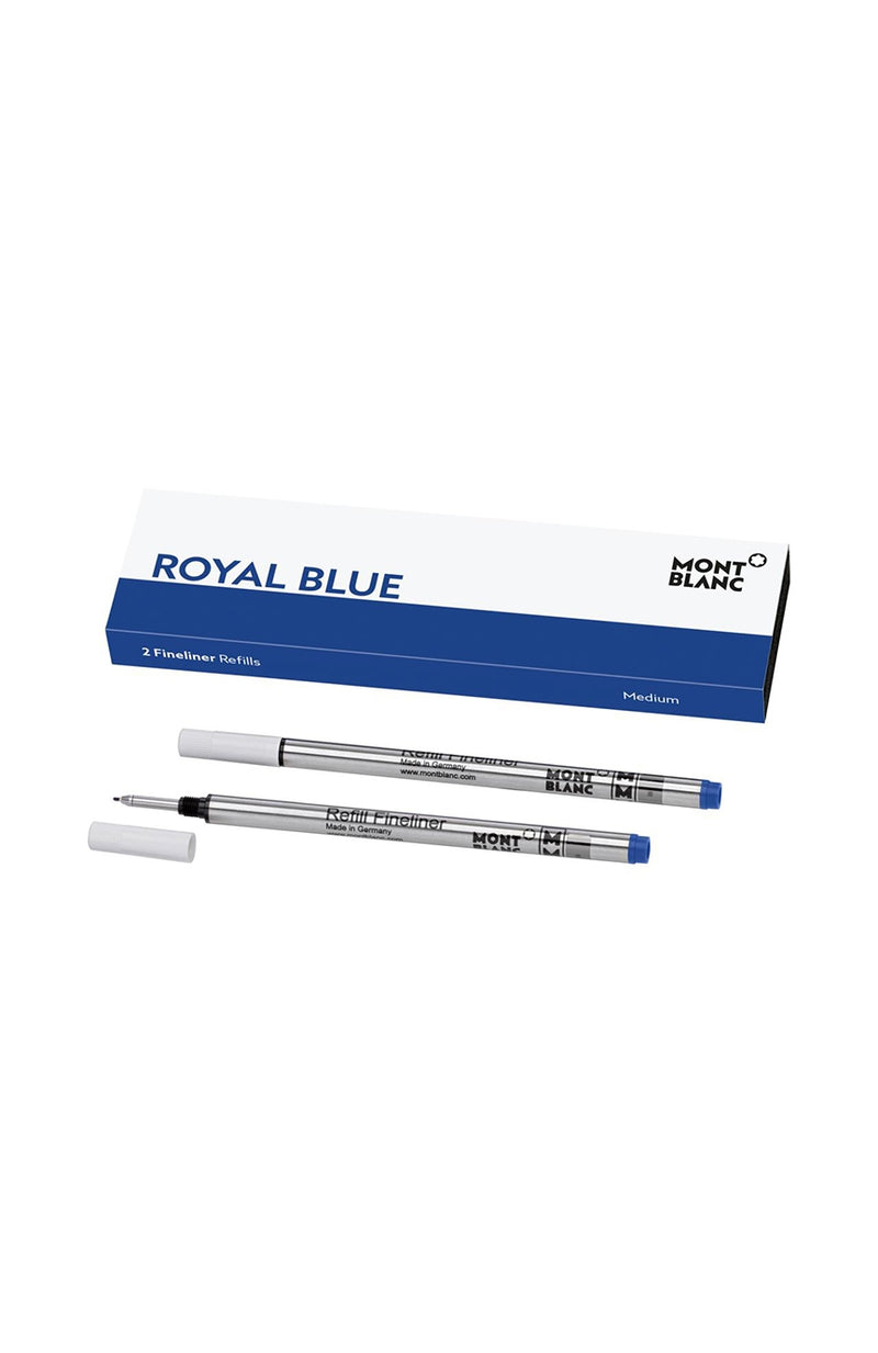 Montblanc | 2 Fine liner Refills Medium Royal Blue