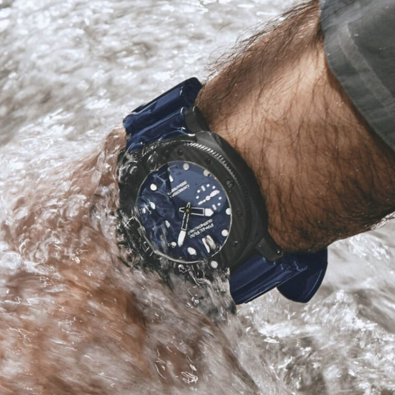 Panerai Submersible QuarantaQuattro Carbotech Blu Abisso – PAM01232 – 44mm – Full Set - Azzam Watches 