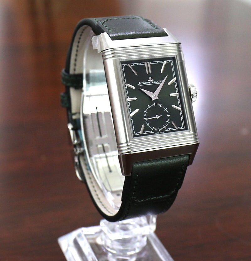 Jaeger-LeCoultre Reverso Tribute – Small Seconds Green – Monoface – New in stickers – Full Set - Azzam Watches 