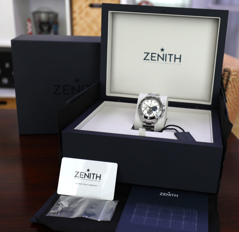 Zenith Chronomaster Sport – White Dial - Azzam Watches 